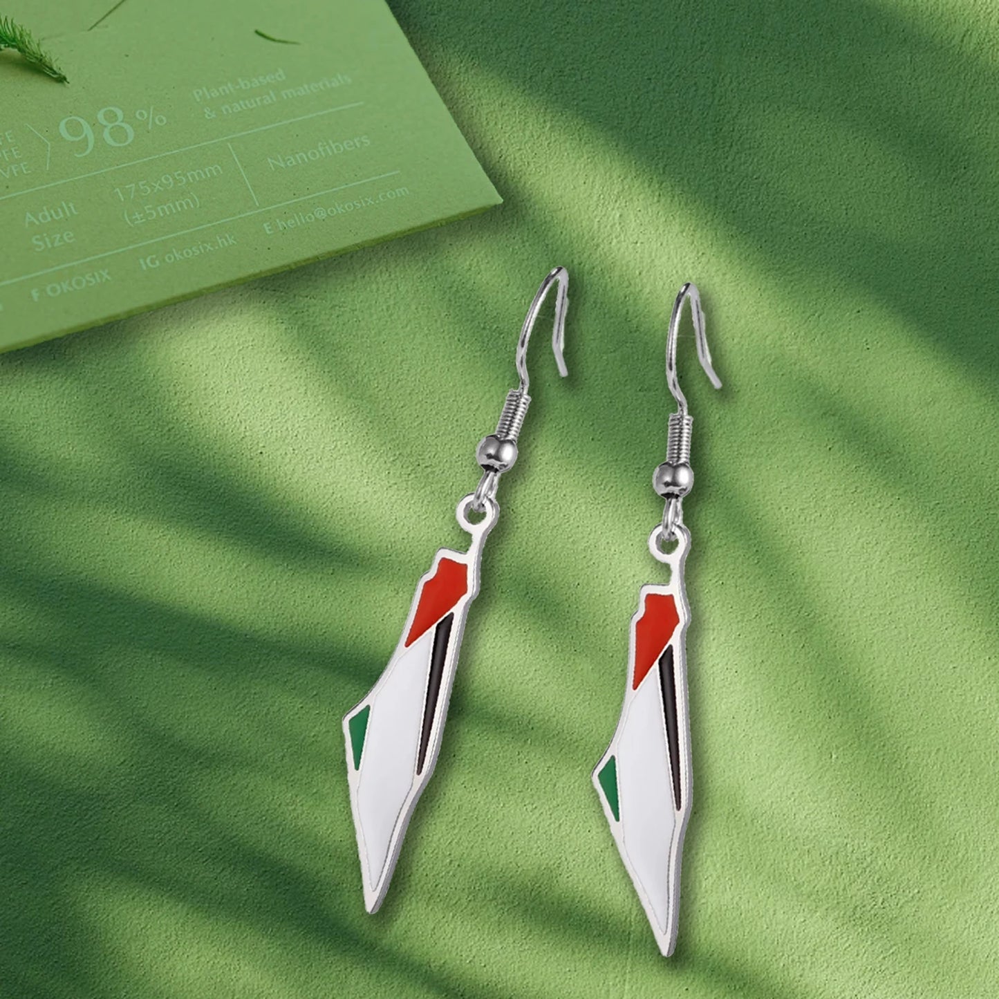 Palestine Map Earring