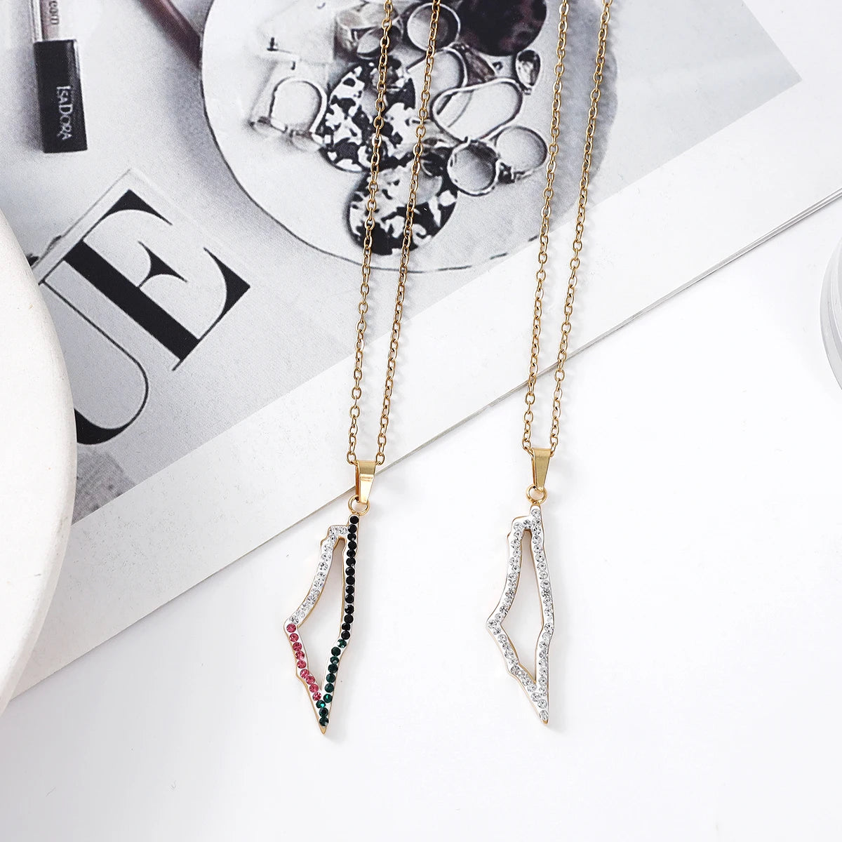 Palestine Map Necklace